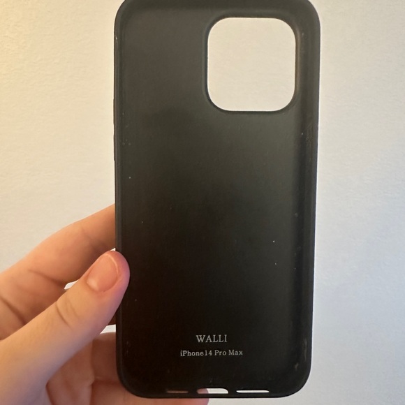 Walli Black Phone Case with Textured Design and Secure Grip iPhone 14 Pro Max - Picture 5 of 5
